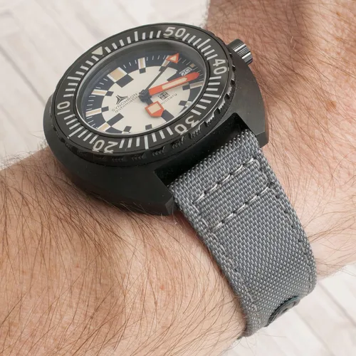 Vista 175 de StrapHabit Correa de reloj de liberación rápida, correa de reloj de tela de vela, dos longitudes, correa de reloj de piel de nailon, 0.748 in, 0.787