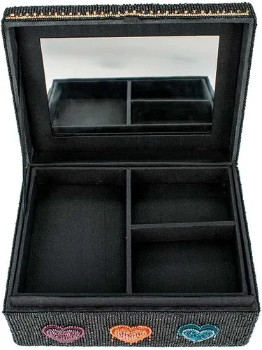 Vista 5 de Mary Frances Cajas de joyería con cuentas (Love All Around)