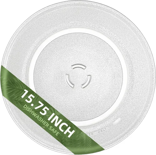 Vista 15 de Plato giratorio de microondas de 340 mm 13.5", compatible con Panasonic F06015Q00AP F06014T00AP, plato de vidrio de repuesto de 13 1/2 pulgadas