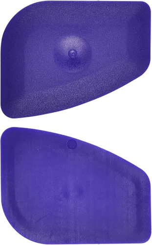 Vista 4 de Rascador de plástico pequeño y práctico con borde redondo flexible para el hogar, escobilla universal de limpieza, paquete de 4