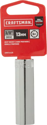 Vista 2 de CRAFTSMAN Juego de llaves de vaso profundo, métrico, unidad de 3/8 pulgadas, 13 mm, 6 puntas (CMMT44429)