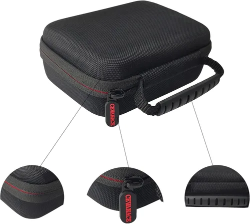 Vista 5 de Estuche rígido de EVA con espuma, 6.7 x 4.7 x 2.5 pulgadas, estuche rígido para cámara/digital EVA a prueba de golpes para exteriores, adecuado