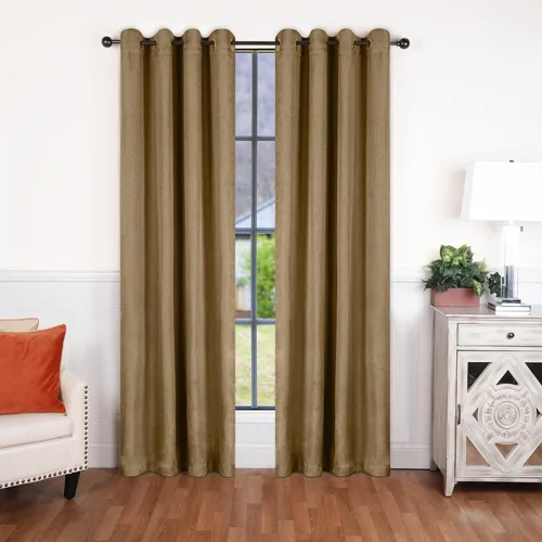 Vista 47 de Superior Linen Semi Blackout Curtains, Room Darkening, Bedroom, Drapes, Kitchen, Living Room Window Accents, Sun Blocking, Grommet Header, Classic