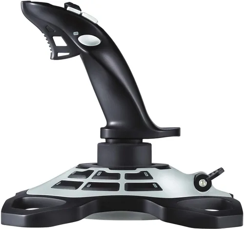 Vista 7 de Logitech Pro Flight Throttle Quadrant & Extreme 3D Pro Joystick para Windows - NegroPlata