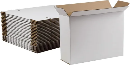 Vista 7 de Cajas de envío de 7 x 5 x 4 pulgadas, cajas de cartón corrugado marrón para pequeñas empresas, paquete de 25