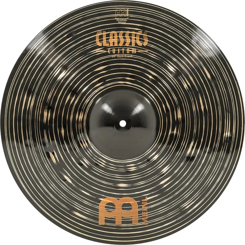 Vista 12 de Meinl Crash Platillo de 16 pulgadas – Classics Custom Dark – Fabricado en Alemania, 2 años de garantía (CC16DAC)