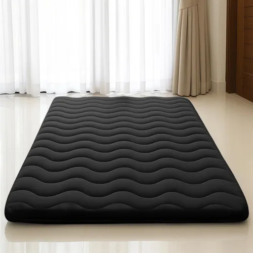 Vista 16 de Colchón de Suelo Japonés, 100% Espuma Cómoda de Alta Densidad, Colchón Plegable Engrosado de 4", Tapete Tatami para Dormir, Ideal para Comodidad