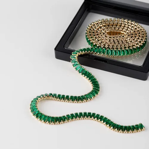 Vista 39 de 2 yardas de diamantes de imitación flotantes de cristal de circón para cerrar, cadena rectangular con cuentas para costura, manualidades, decoración