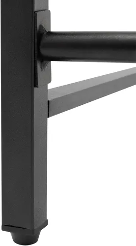 Vista 7 de Estante extensible para horno de microondas, estante ajustable para encimera de cocina, soporte de microondas de 2 niveles con 6 ganchos para Negro