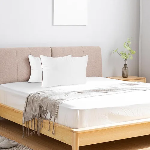 Vista 6 de Subrcamos - Juego de 2 almohadas de cama de lujo y comodidad - Material de microfibra de poliéster hipoalergénico - Juego de 2 almohadas