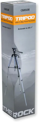 Vista 4 de Carson The Rock Series 65.1'' Trípode Panhead fluido de 3 vías (TR-400)