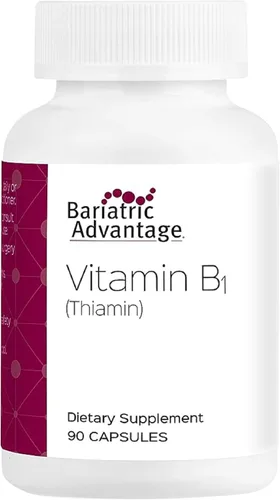 Bariatric Advantage Vitamin B1 Thiamin - 100 mg Thiamin Mononitrate - Easy Digest - Designed for Bariatric Patients - Supports Energy Production* -