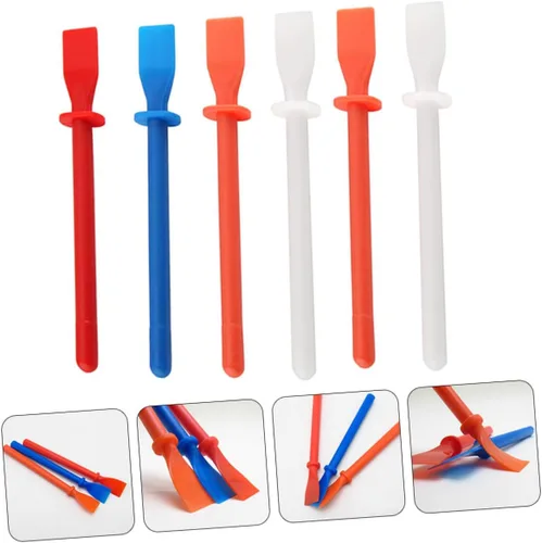 Vista 5 de EXCEART 2 Unidades Pp Copolímero mano pegamento herramienta de pintura pegamento frotis aplicador cepillo para manualidades de bricolaje 6 unids*2