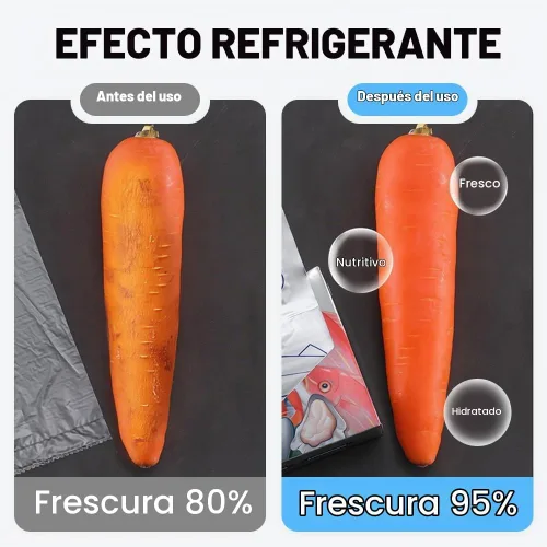 Vista 6 de Bolsas de almacenamiento reutilizables de papel de aluminio sellables, bolsas deslizantes reutilizables para almacenamiento y conservación