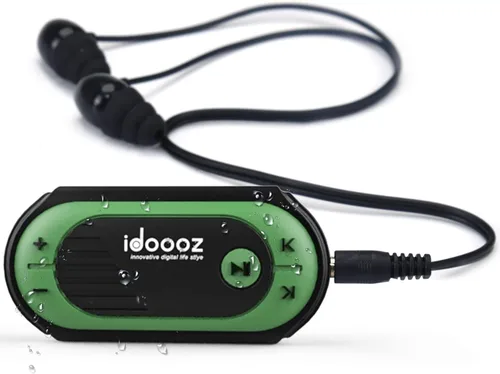 Reproductor MP3 impermeable, reproductor de música de natación IPX8 con clip, reproductor de música subacuático con auriculares para nadar, correr y
