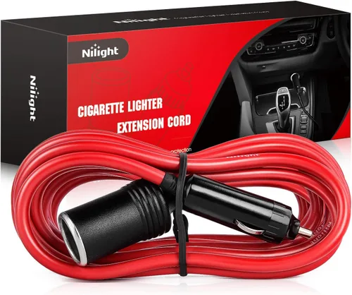 Vista 14 de Nilight Enchufe divisor para encendedor de cigarrillos de automóvil, división de 2 vías, 1 puerto a 2 puertos de corriente continua, adaptador