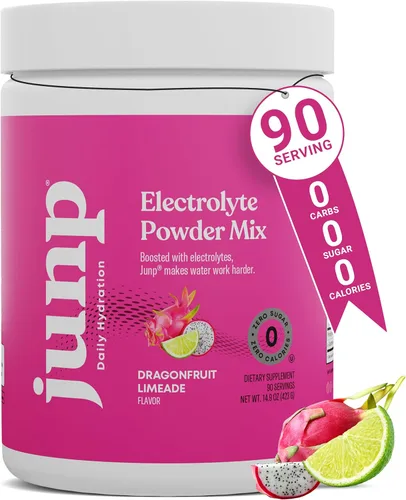 Vista 12 de JUNP Electrolitos en polvo, sin azúcar, sin carbohidratos, mezcla de electrolitos cetogénicos de limonada de bayas, electrolitos en polvo
