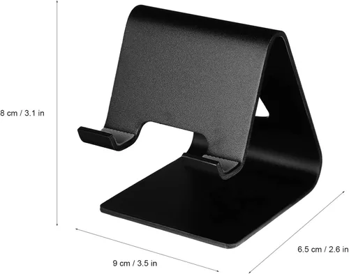 Vista 3 de Cabilock Soportes para teléfono de aleación de aluminio, soportes para teléfonos móviles de estructura simple