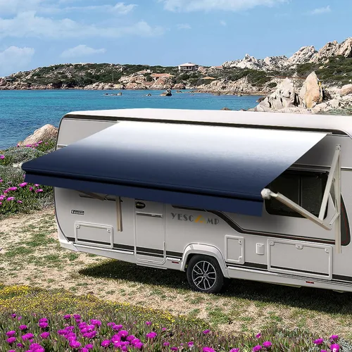 Vista 10 de YESCAMP Tela de Repuesto para Toldo de Autocaravana de Servicio Pesado Resistente a la Intemperie de Vinilo de 4 Capas 18.5oz - Toldo Universal