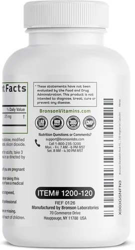 Vista 5 de Bronson Suplemento de extracto de diente de león de alta potencia, apoya la buena salud y el bienestar en general, hierba diurética tradicional, sin