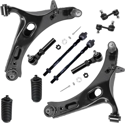 Vista 70 de Detroit Axle - Kit de suspensión de 10 piezas para Nissan Frontier Xterra Pathfinder 2005-2012, 4 brazos de control superiores inferiores