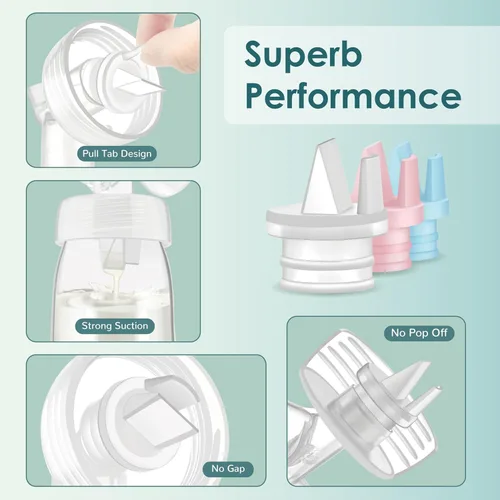Vista 5 de Maymom Válvulas de bomba de 2ª generación con lengüeta de tracción para bombas Spectra S1, S2 y 9 y compatibles con el extractor de leche eléctrico
