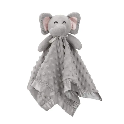 Pro Goleem Manta de Seguridad de Elefante, Manta de Apego Suave Unisex Regalos para Bebés para Niños y Niñas Juguete de Abrazo Animal de Peluche