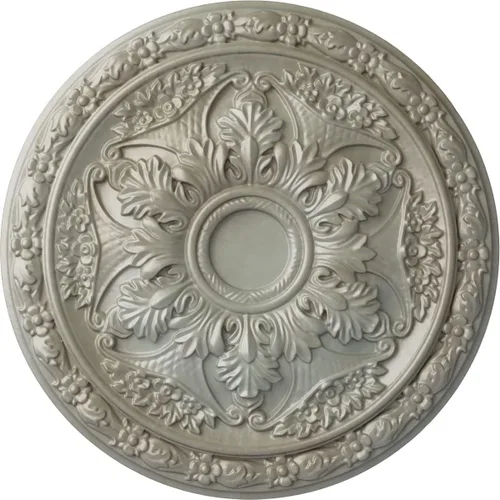 Vista 55 de Ekena Millwork CM20BLFCS Medallón de Techo Baile, 50.8cmOD x 1 5/8"P (se adapta a toldos hasta 3 1/4"), pintado a mano Flash Cobre