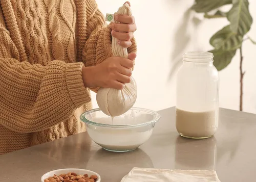 Vista 7 de 3 Pack Reusable Cold Brew Coffee Bags - 100% Organic Cotton Reusable Cold Brew Coffee Filters Bags - Large Coffee Sock Filters - Mason Jar Cold Brew