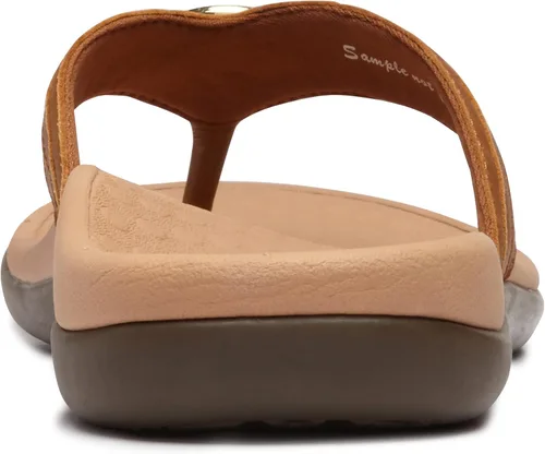 Vista 4 de Sandalias Vionic Tide Aloe, con tira para dedos, con diamantes de imitación, con soporte de arco ortopédico oculto, para mujer