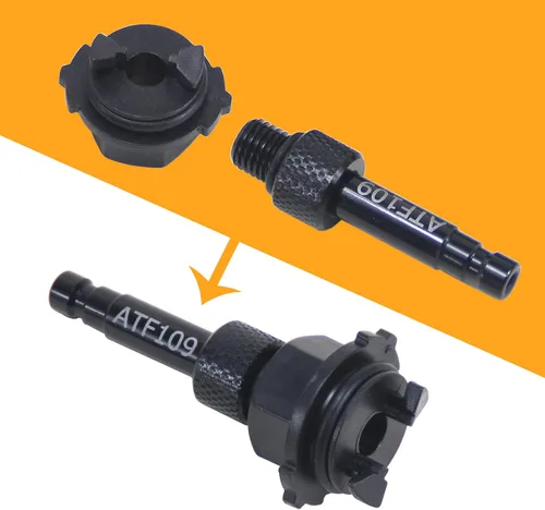 Vista 5 de Juego de 4 piezas de herramienta de adaptador de llenado de aceite de transmisión para Mercedes Benz 9G Tronic, juego de drenaje de aceite