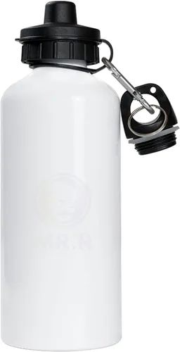 MR.R Sublimación Espacios en blanco Deporte Botella de Aluminio Portátil Dos Tops Botella 20.3 fl oz para Impresión de Transferencia de Prensa de