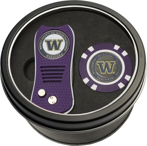 Vista 35 de Team Golf NCAA - Juego de regalo de lata unisex para adultos con herramienta Switchfix Divot y chip de golf