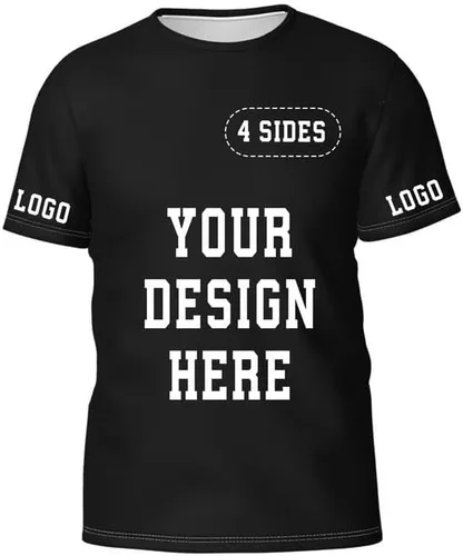 Vista 2 de Camisetas personalizadas para hombres, camisas personalizadas, diseña las tuyas