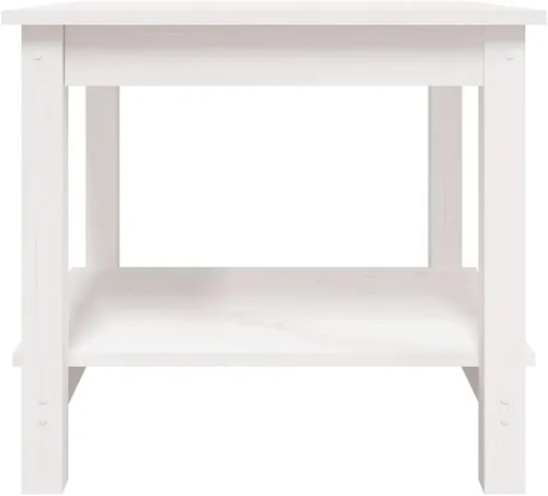 Vista 6 de Coffee Table mesa de Centro para salaCoffee Table White 19.7"x19.7"x17.7" Solid Wood PineSuitable for bedrooms, Living Rooms, and Dining Rooms