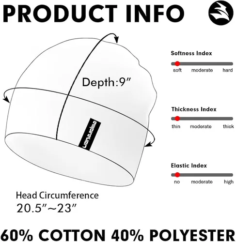 Vista 3 de EMPIRELION - Gorros de 9 pulgadas, multifuncionales, ligeros, para correr, para hombre y mujer