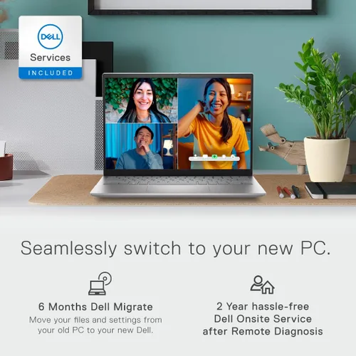 Vista 6 de Dell Inspiron 14 5420 - Computadora portátil de 14.0 pulgadas, 16:10 2.2K (2240 x 1400) pantalla no táctil, Intel Core i5-1235U, 8 GB DDR4 RAM, SSD