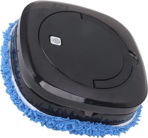 Vista 7 de Cryfokt Robot inteligente de trapeador de piso, robot de aspiradora y trapeador Dirección inteligente para el hogar (negro)