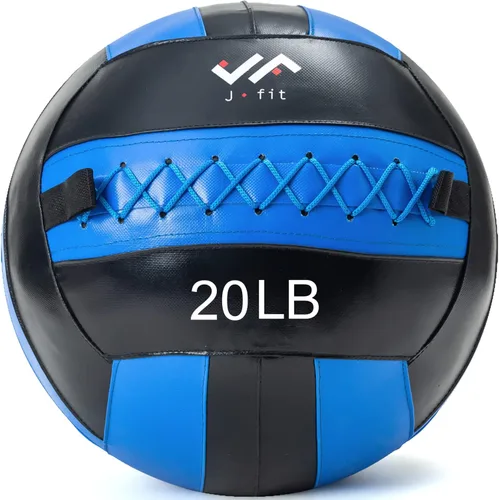 Vista 32 de JFit Wall Ball – Premium Soft Weighted Exercise Ball for Strength, Conditioning, Gym & Home Workouts, 4-30 LB