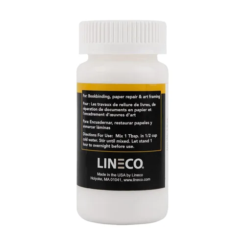 Vista 2 de LINECO Adhesivo de Celulosa Metílica de pH Neutro, 1.5 Oz, Pegamento Multiusos Libre de Ácido, Secado Rápido y Transparente, Soluble en Agua