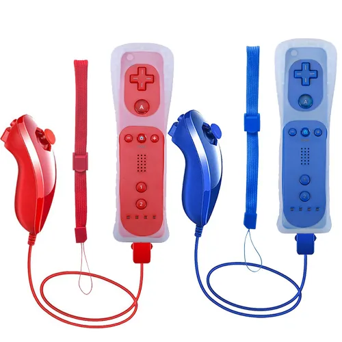 Vista 11 de Wii Remote Controller, 2 Packs Upgrade Wii Wireless Controller Compatible with Wii Wii U Console(Red and Blue)