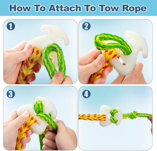 Vista 7 de Botepon Conector rápido de cuerda remolcable remolcable de barco, tubo remolcable de agua para tubos, esquí, wake boarding con Seadoo, moto