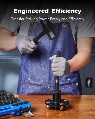 Vista 4 de Orion Motor Tech Juego de herramientas de conductor de espaciadores personalizados 52 en 1 y removedor de sellos de rodamientos de eje de rueda