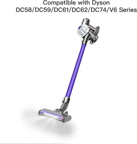 Vista 6 de Cepillo motorizado para accesorios de aspiradora Dyson DC59 V6, piezas de repuesto de piso de madera dura, accesorios de cabeza de motor con faros