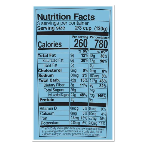 Vista 2 de Ben & Jerry's Brownie de chocolate sin lácteos, 16 onzas