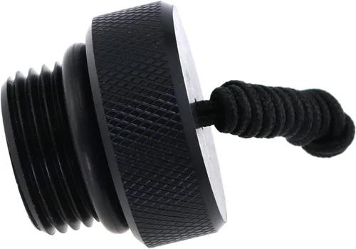 Vista 4 de Tapa de válvula de tanque negro Buceo Buceo DIN Regulador de válvula de tanque DIN Tapa de tapón de polvo macho roscado Din Scuba tanque válvula