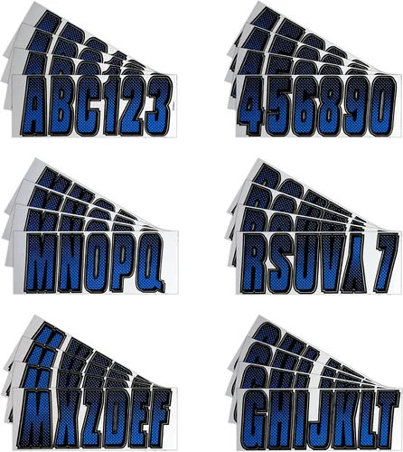 Vista 5 de Kit de registro número de fábrica, color azul y negro de Hardline Products, Azul/Negro