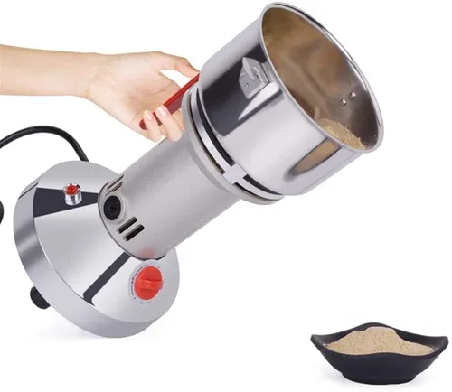Electric Grain Grinder 700G Electric Grain Grinder Mill High-Speed Vertical Type Stainless Steel Pulverizer for Kitchen Herb Spice Pepper Coffee