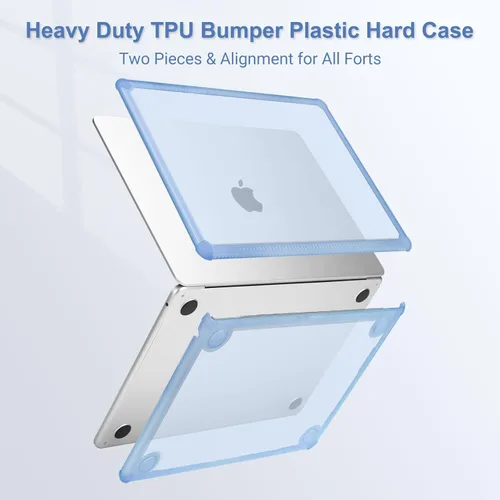Vista 4 de MOSISO Compatible con MacBook Air de 13 pulgadas Case 2025 2024 2023 2022 M4 A3240 M3 A3113 M2 A2681, Carcasa Rígida con Parachoques TPU Resistente