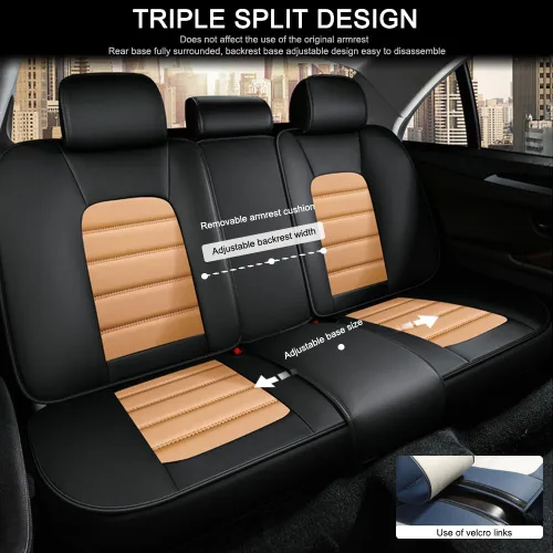 Vista 31 de 5 fundas de asiento para Lexus is 250C 2010-2015, fundas de asiento de automóvil de cuero, impermeables, antideslizantes, fundas de asiento